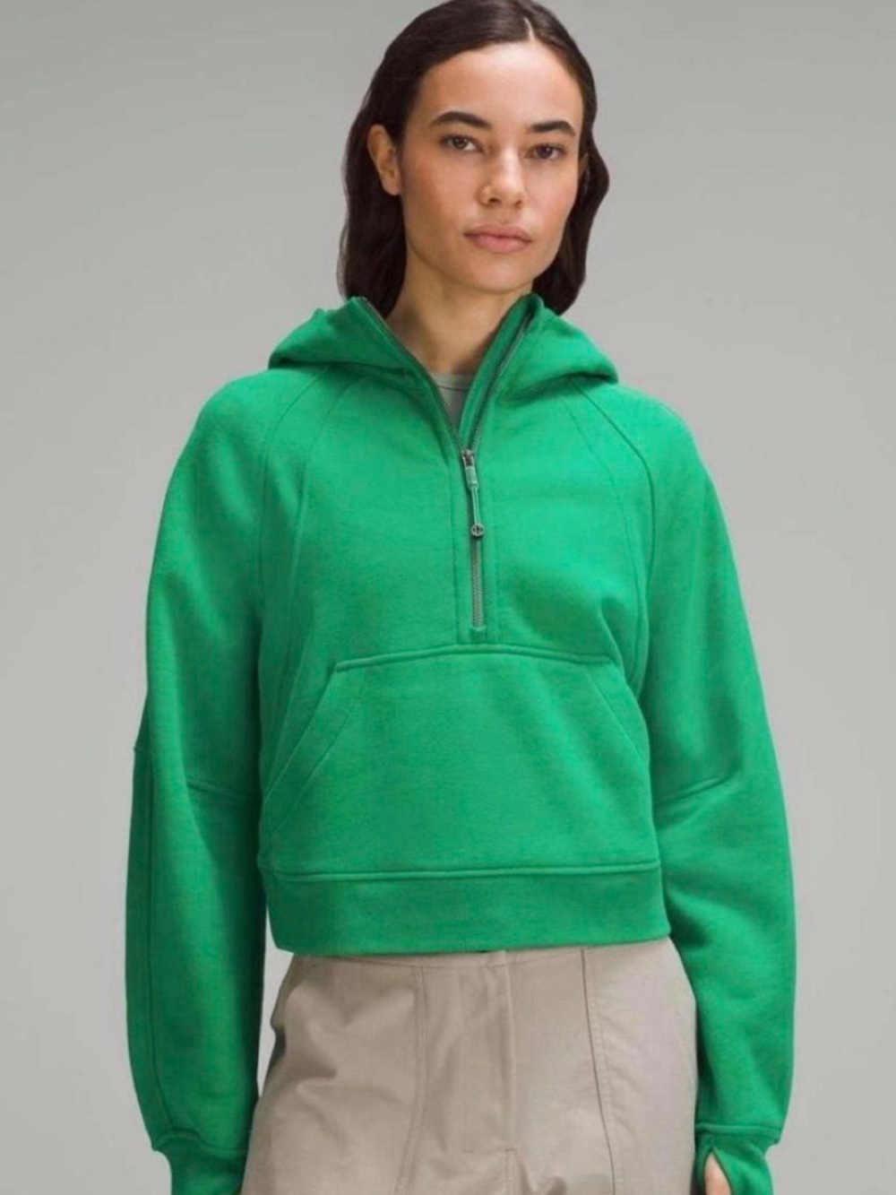lululemon athletica scuba Green Half-Zip Hoodie